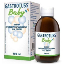 Gastrotuss Baby Anti-Reflux Syrup for Infants & Children (180 ml) - Magnesium Alginate & Simethicone