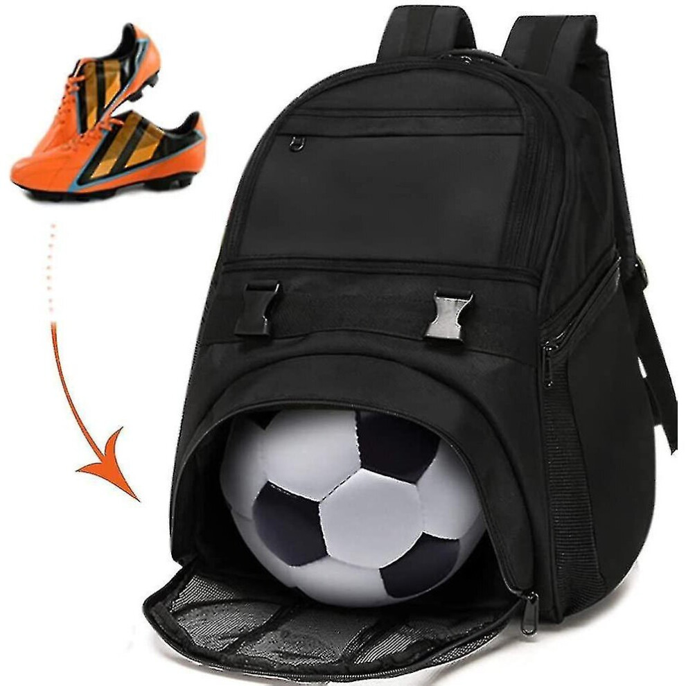 Youth Soccer Bags - Sports Backpacks For Soccer, Basketball - Black