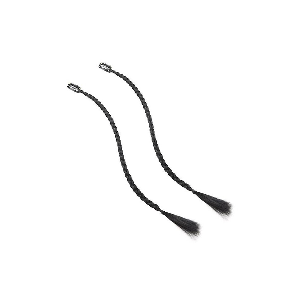 2pcs Braid Hair Extensions Clip In Hair Extensions Front Side Bang Long Braided Hair Piece