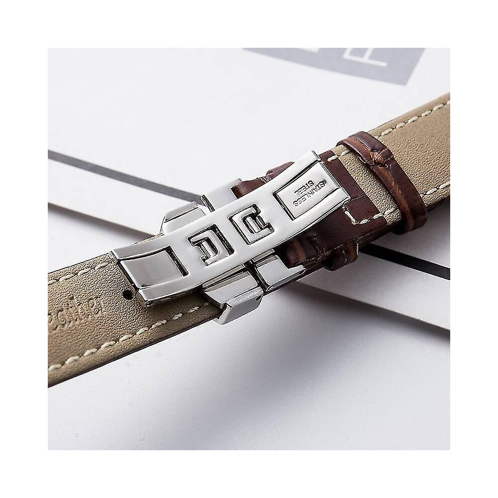 Leather Watch Band 16-22Mm Watch Strap Watchband Belt With Tools Not,Specified