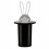 (Black) Toothpick Storage Box Dustproof Self-picking Rabbit Toothpick Holder 1
