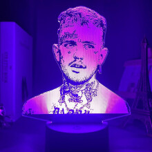 American Rapper Lil Peep Led Night Light For Home Decoration