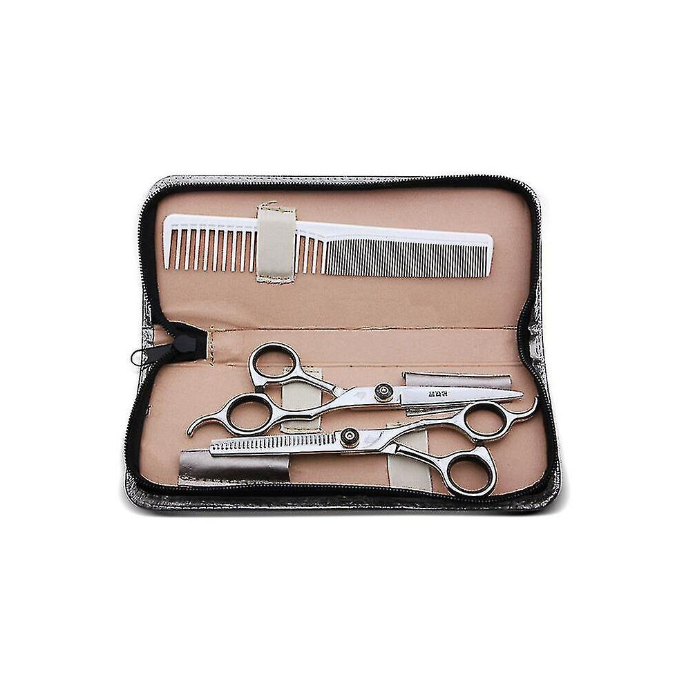 Professional Hair Cutting Scissors Set Stainless Steel Scissors Comb Kit Thinning Shears Hairdressing Shears Kit Barber Tool