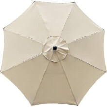Replacement Cover For Parasol, 8 Ribs, 3 M, Waterproof, Anti-uv, Replacement Fabric, Beige