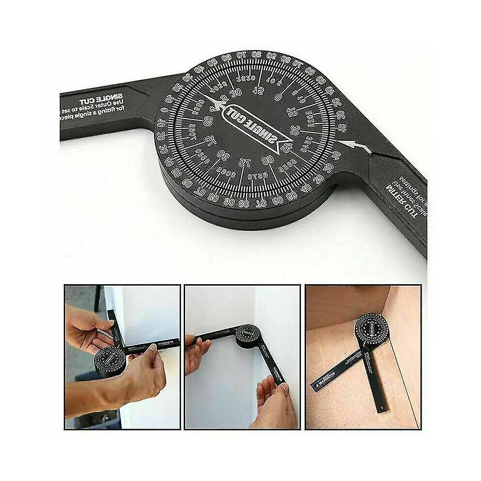 Miter Saw Protractor 7 Inch Aluminum Protractor Angle Finder