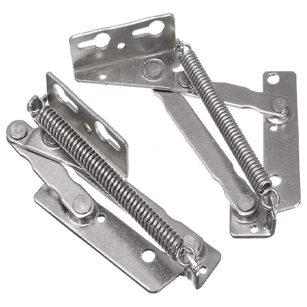 80 Degree Cabinet Hinge Full Hinge Lid Furniture Base Spring Hinge, 1 Pair