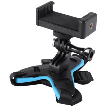 Helmet Chin Mount Holder With Phone Stand And Remote Ski / Motorcycle Helmet Stand For Action Camer