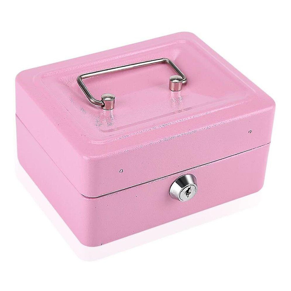 Premium Quality Of Security Safe Storage Box For Medication Box Money Clip Stainless Steel Stainless Steel With The Key Pink