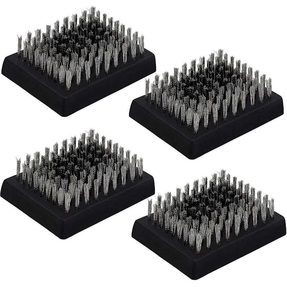 4pcs Grill Brush Replacement Heads,  Wire Bristle Free Grill Cleaning Brush Replaceable Heads Fits Most Grill Brushes, Best Bbq Cleaner - Jxlgv