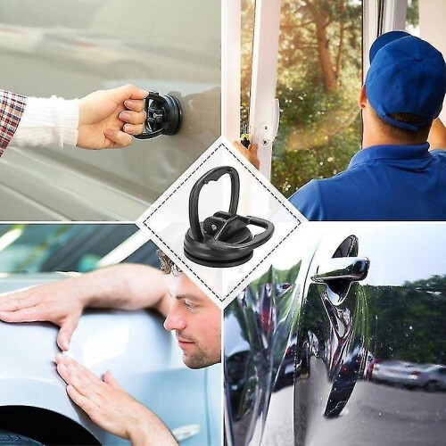 (black) 2pcs Suction Cup Dent Puller Handle Lifter Car Dent Puller Remover For Car Dent Repair, Glass, Tile, Mirror 1