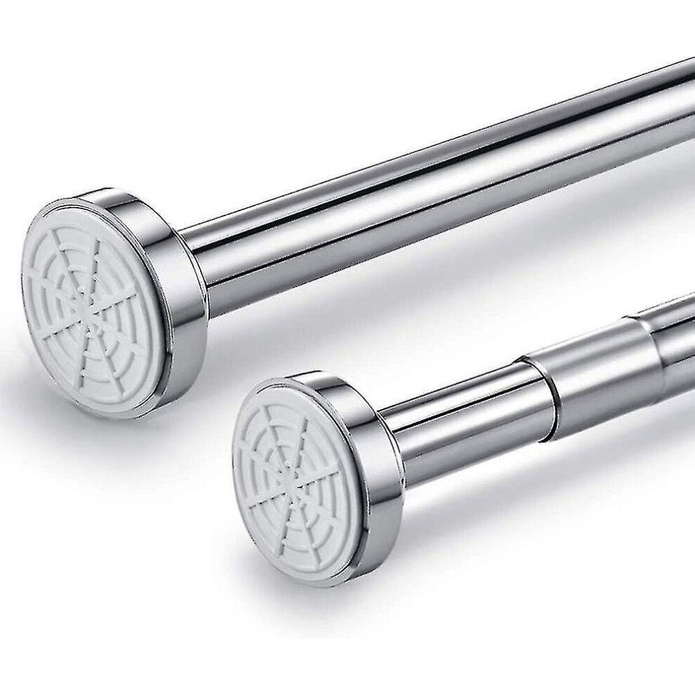 Stainless Steel Telescopic Rod 150 Cm-260 Cm Extendable, Shower Curtain Rod Without Drilling, Clamping Rod Adjustable By Turning, Secure Hold As A Sho