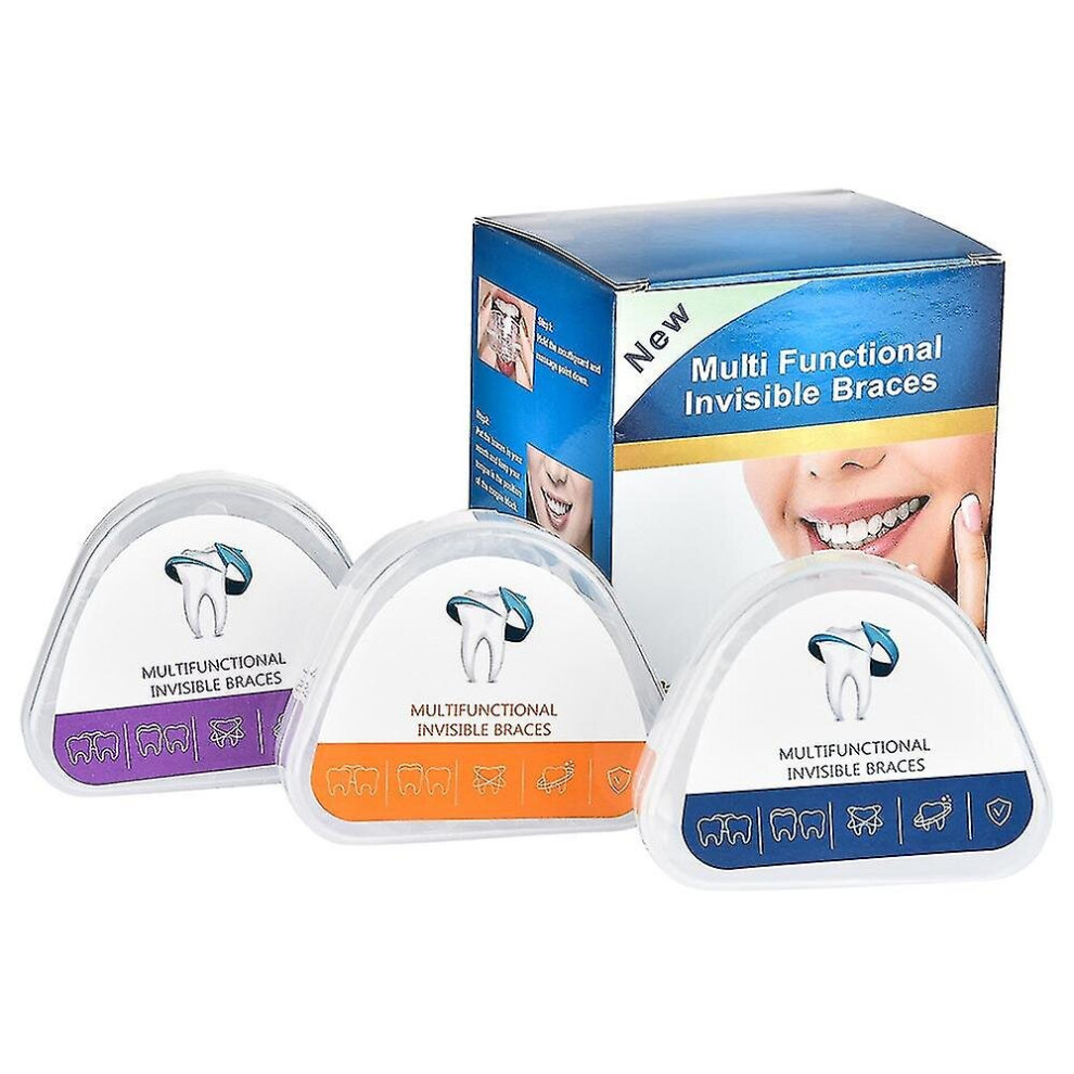 (3PCS) Teeth Straightener, Dental Braces Orthodontic Teeth Trainer Set For Adults, Alignment 3 Stage Tooth Retainers