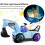 (Blue) Sliding Excavator Car Kids With Lights 2