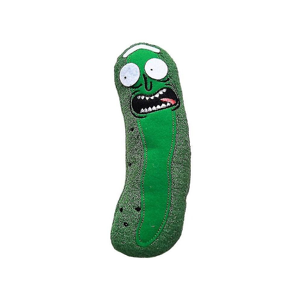 Cute Pickle Rick 20cm Plush Stuffed Doll Funny Soft Pillow Face Stuffed Doll