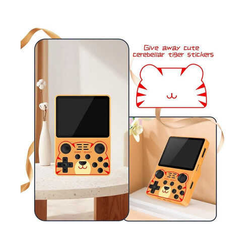 Refurbished Rgb20s Retro Game Console 16g 32g 3.5 Inch Ips Screen Handheld Video Game Console Open Source System(black) 1