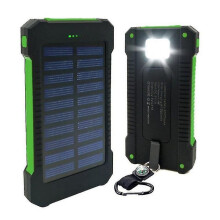 50000mah High Capacity Solar Power Bank With Dual Usb Charger Ports For Iphone, Ipad, Android, Camera, Perfect For Outdoor Activities As Camping,