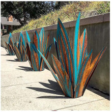 Tequila Rustic Sculpture, Diy Metal Agave Plant Home Decor, Rustic Hand Painted Metal Agave, Garden Yard Art Decoration Statue Home Decor, Garden Orna