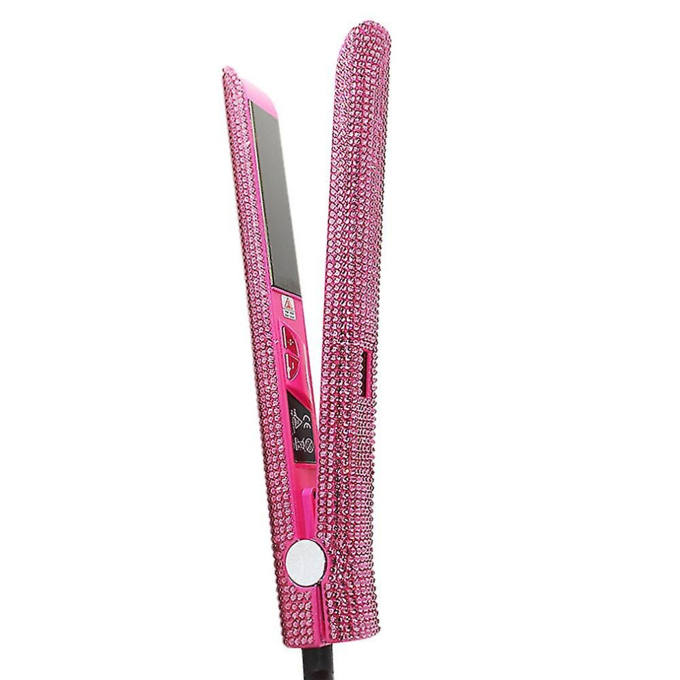 Professional Straightener And Curler, Dorisilk Titanium Flat Iron Diamond Straightener, 2 In 1 Straight Curler