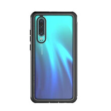 For Huawei P30 Waterproof Dustproof Shockproof Transparent Acrylic Protective Phone Case