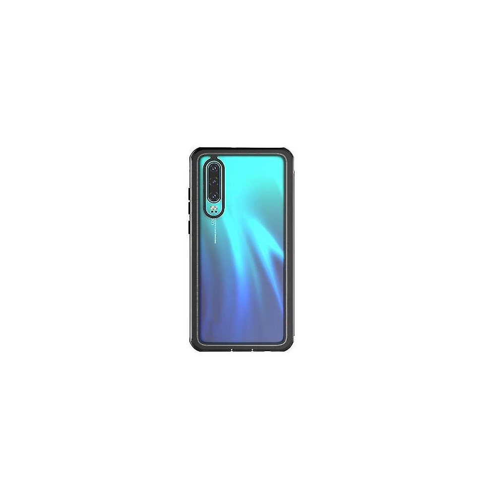 For Huawei P30 Waterproof Dustproof Shockproof Transparent Acrylic Protective Phone Case