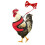 (Red, S) Adjustable Chicken Harness With Leash- Comfortable Hen Vest Breathable Mesh 1