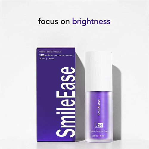 1pc, White Teeth Toothpaste V34 Purple Bottle