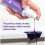 1pc, White Teeth Toothpaste V34 Purple Bottle 3