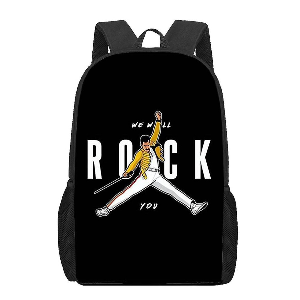 (1) Queen Band Freddie Mercury 3d Print School Bags For Teenager Boys Girls Unique Children Kids Backpack Book Bag Student Bookbag