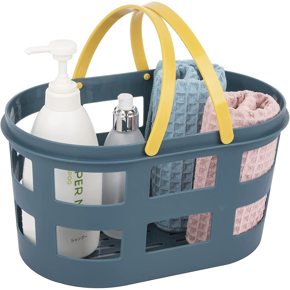 Portable Shower Caddy Tote Plastic Basket With Handle Storage Organizer Bin For Bathroom, Pantry, Kitchen, College Dorm