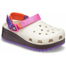 Unisex Klassische Hiker Clogs Zementgrau mit Farbe, 10-mm Plateau-Sohle, Atmungsaktiv, Schnelltrocknend, 39/40