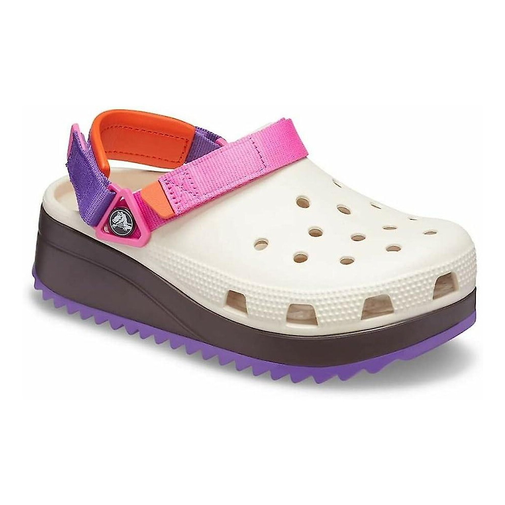 Unisex Adult Classic Hiker Clogs Cement Grey With Color, 39/40