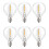 6pcs G40 Led Replacement Light , E12 Screw Base Shatterproof Led Globe For Solar Warm White 1