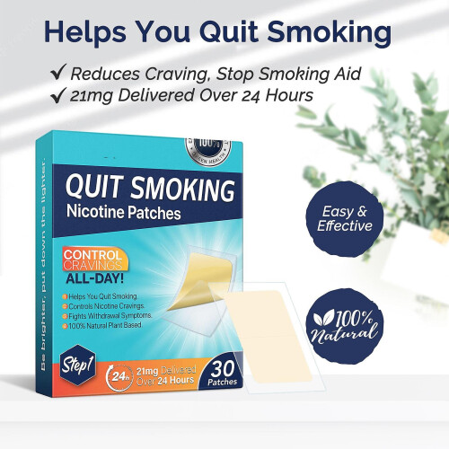 (Step1) Quit Smoking Patches, Stop Patch, Aid, Easy And Effective Anti-stickers 1