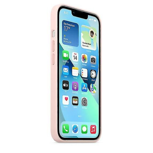 (Chalk Pink) Silicone Case With Magsafe For Iphone 13 Mini Phone Case 2