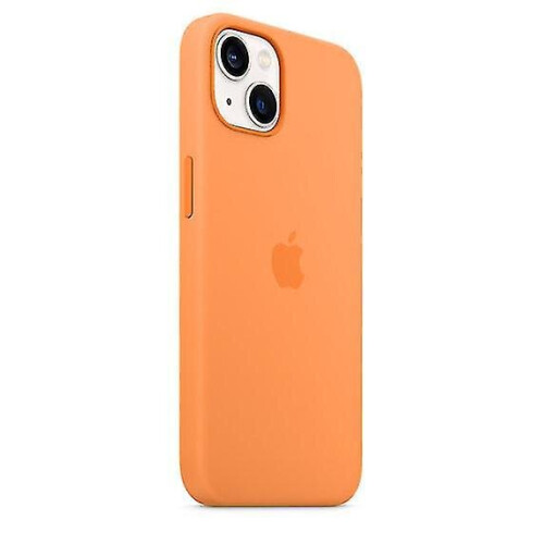 (Marigold) Silicone Case With Magsafe For Iphone 13 Mini Phone Case