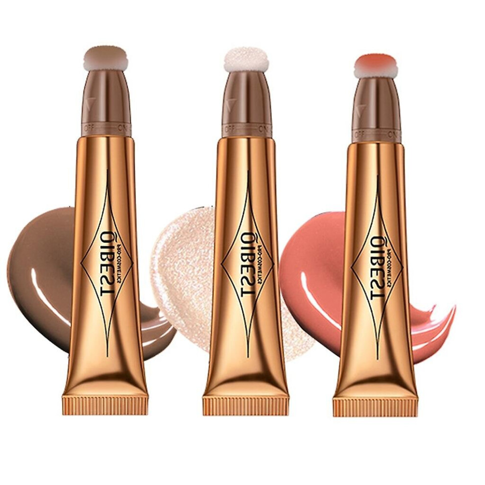 (A) 3pcs Contour Beauty Stick,highlighter