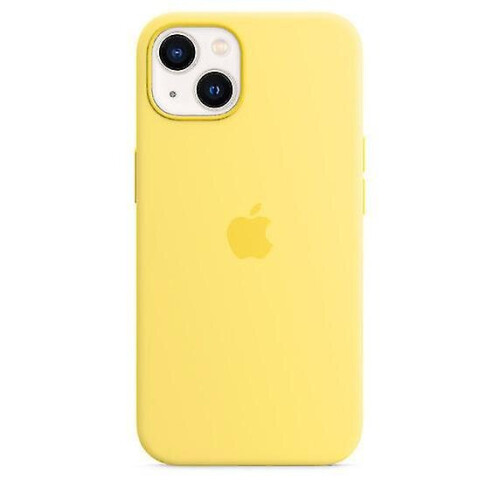 (Lemon Zest) Silicone Case With Magsafe For Iphone 13 Mini Phone Case