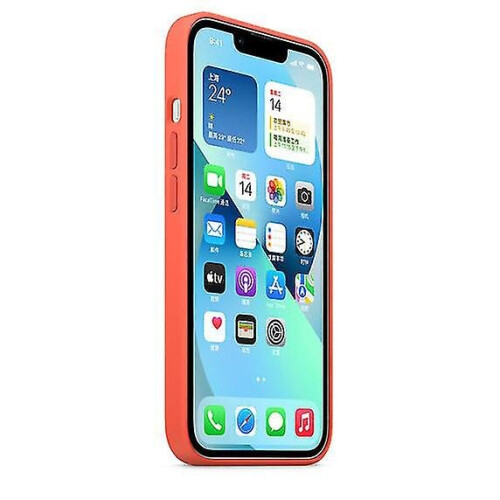 (Nectarine) Silicone Case With Magsafe For Iphone 13 Mini Phone Case 2