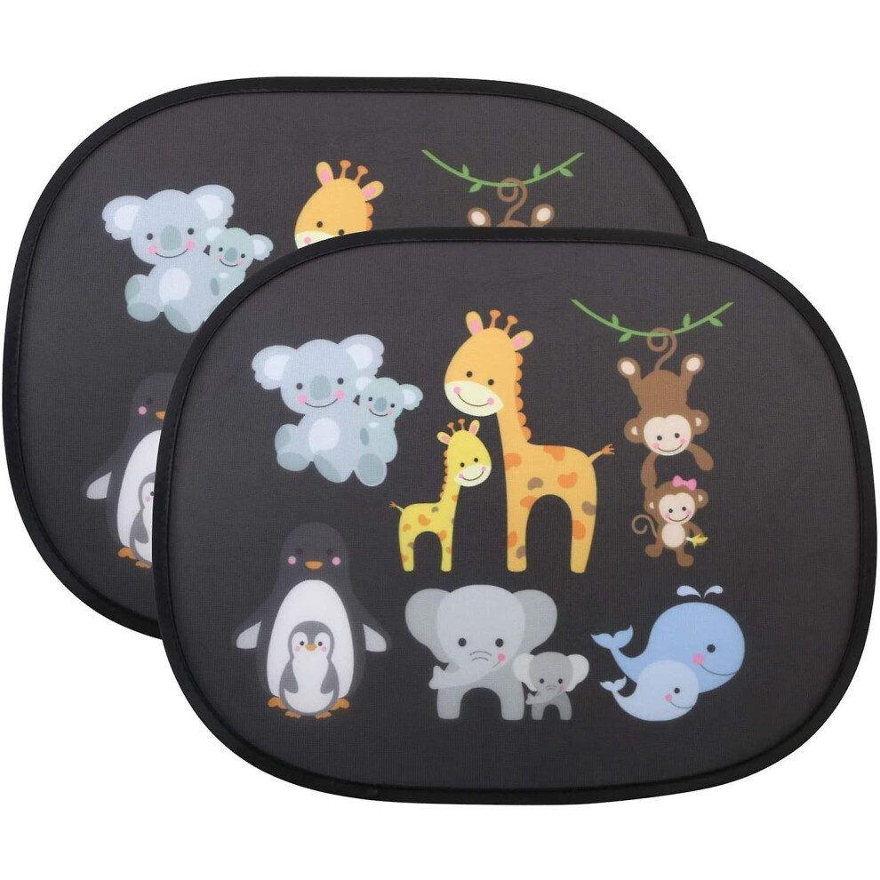 Car Sun Shade For Baby Kids 2 Pc