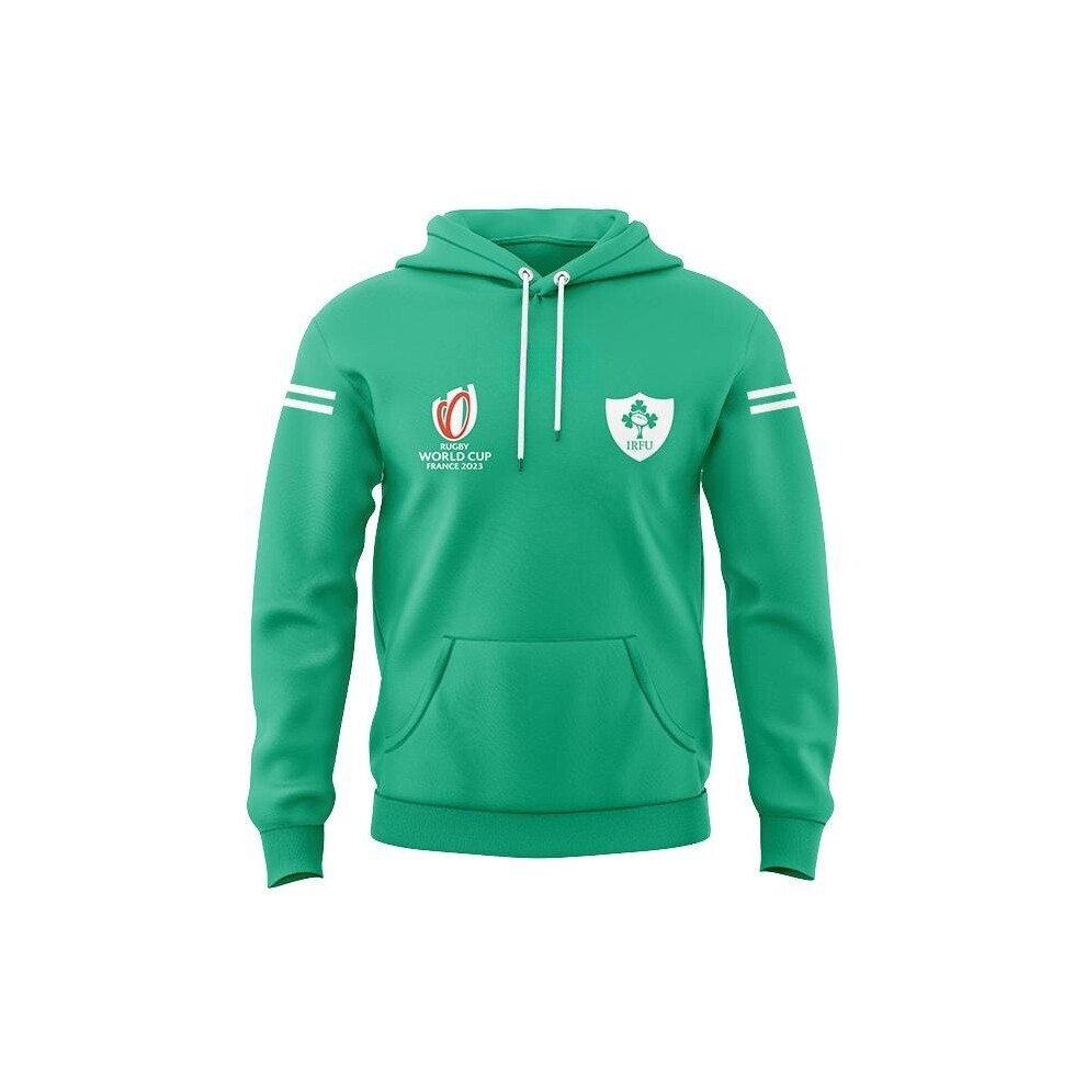(Green, M) 2023 Ireland Rugby Home and Away Hoodie Mens Sportswear Hoodie