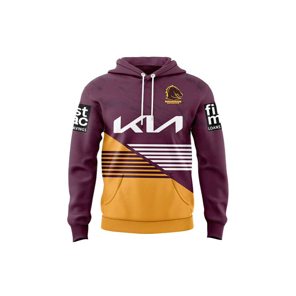 (Home, L) 2023 Broncos Rugby Home and Away Hoodie Men's Sportswear Hoodie