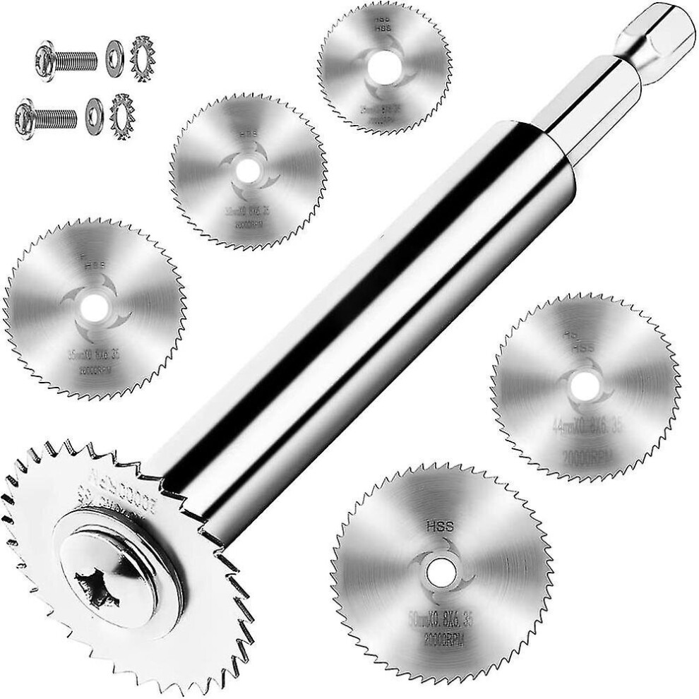 Pvc Pipe Inside Cutter With 1/4Inch Hex Plumbing Inside Cutter Internal Pipe Cutter, 5Pcs Saw Bla 9172662394443