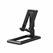 (Black) Universal Adjustable Mobile Phone Holder Stand Desk Swivel Foldable Portable UK