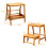 Costway 3 IN 1 2-Step Folding Step Ladder Step Stool Portable Display Rack 2