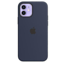 (Deep navy) Silicone Phone Case With Magsafe For Iphone 12