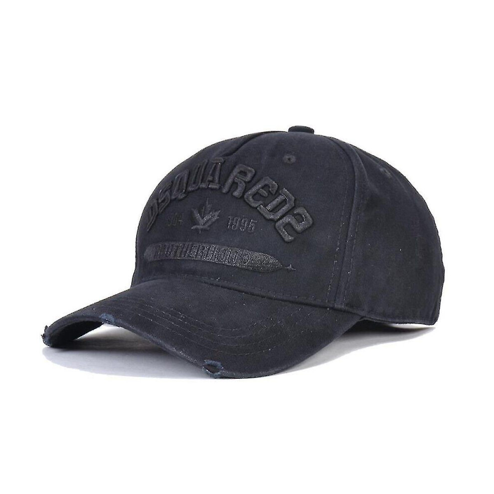 Mens Baseball Cap Cotton Peaked Cap Men's Casual Sports Cap Embroidery Letters Dsquared2  Blue