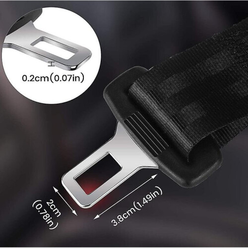 2 Packs Car Seat Belt Extender Adjustable Car Extender (36cm, Black) 1
