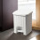 Square Dust Bin Pedalina White 4.5L 2