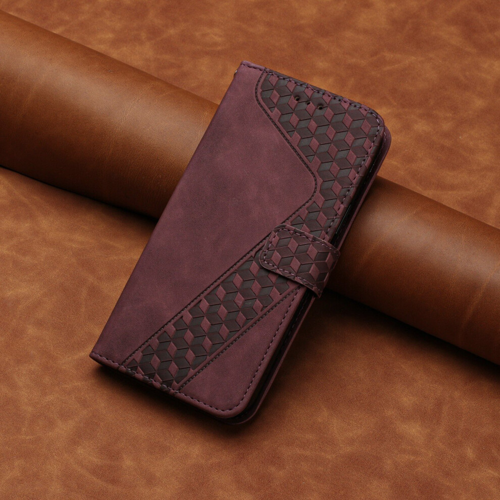 Case for iPhone 7/8/SE 2020/SE 2022 Burgundy Creative leather flip cover No297479