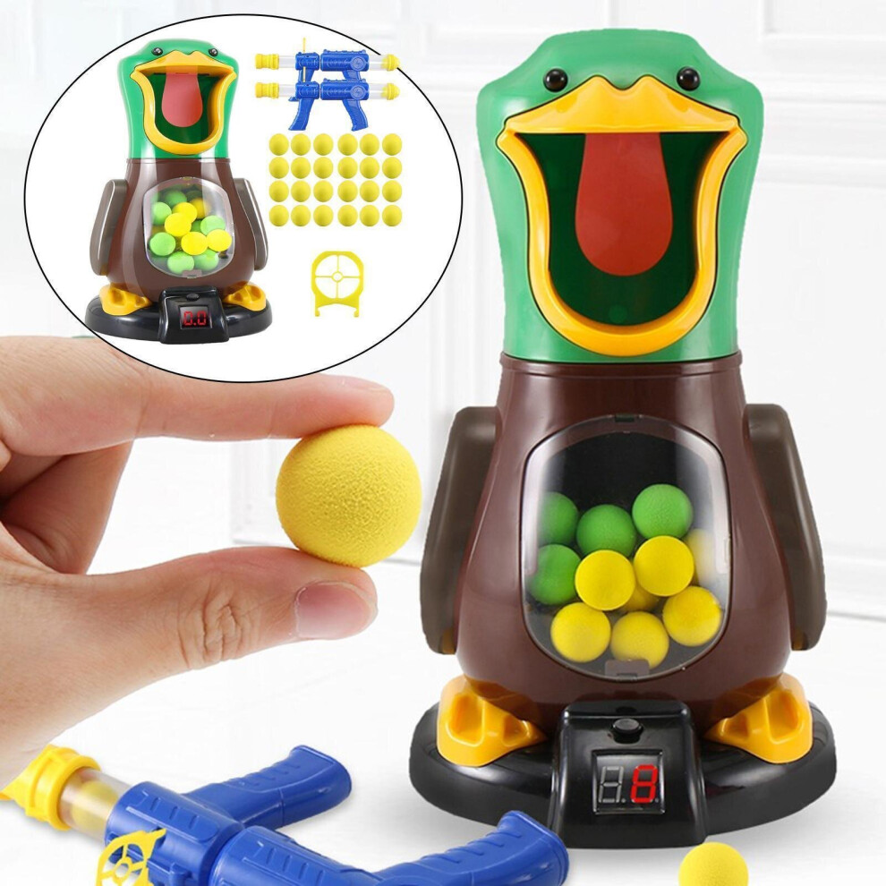 (  Package B) Duck Shooting Toys Target Shooting Games + Soft Foam Balls Activity Gift